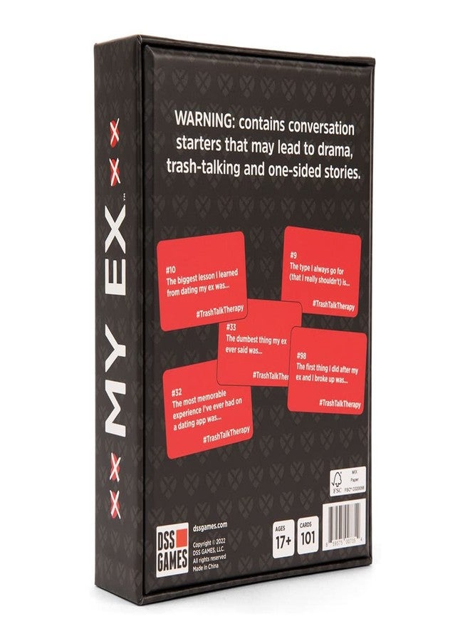 DSS Games My Ex [A Deck of Conversation Starters] - to Trash Talk Your Ex at Girls Night. Share Relatable Stories of Relationships Gone Wrong - Image 2